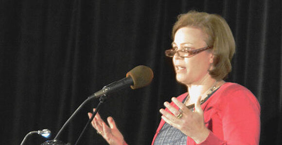 Sharon Eubank speaks at the 2014 FAIR Conference