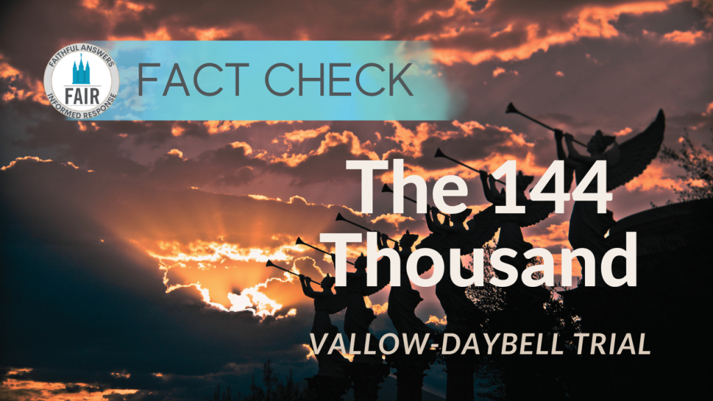 The 144 Thousand (YouTube Thumbnail)