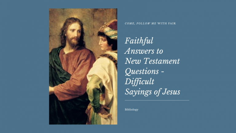 2023 0508 Difficult Sayings of Jesus (Facebook Cover)