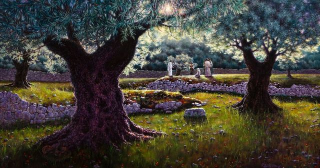 2023 25a painting_gethsemane_grove_colorful_hegsted