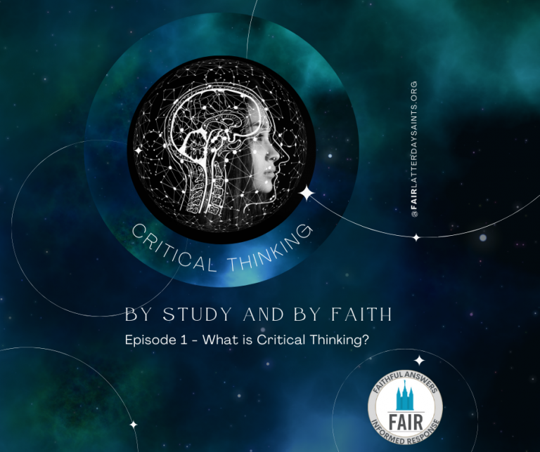 By Study and By Faith - Critical Thinking (Facebook Post (Landscape))