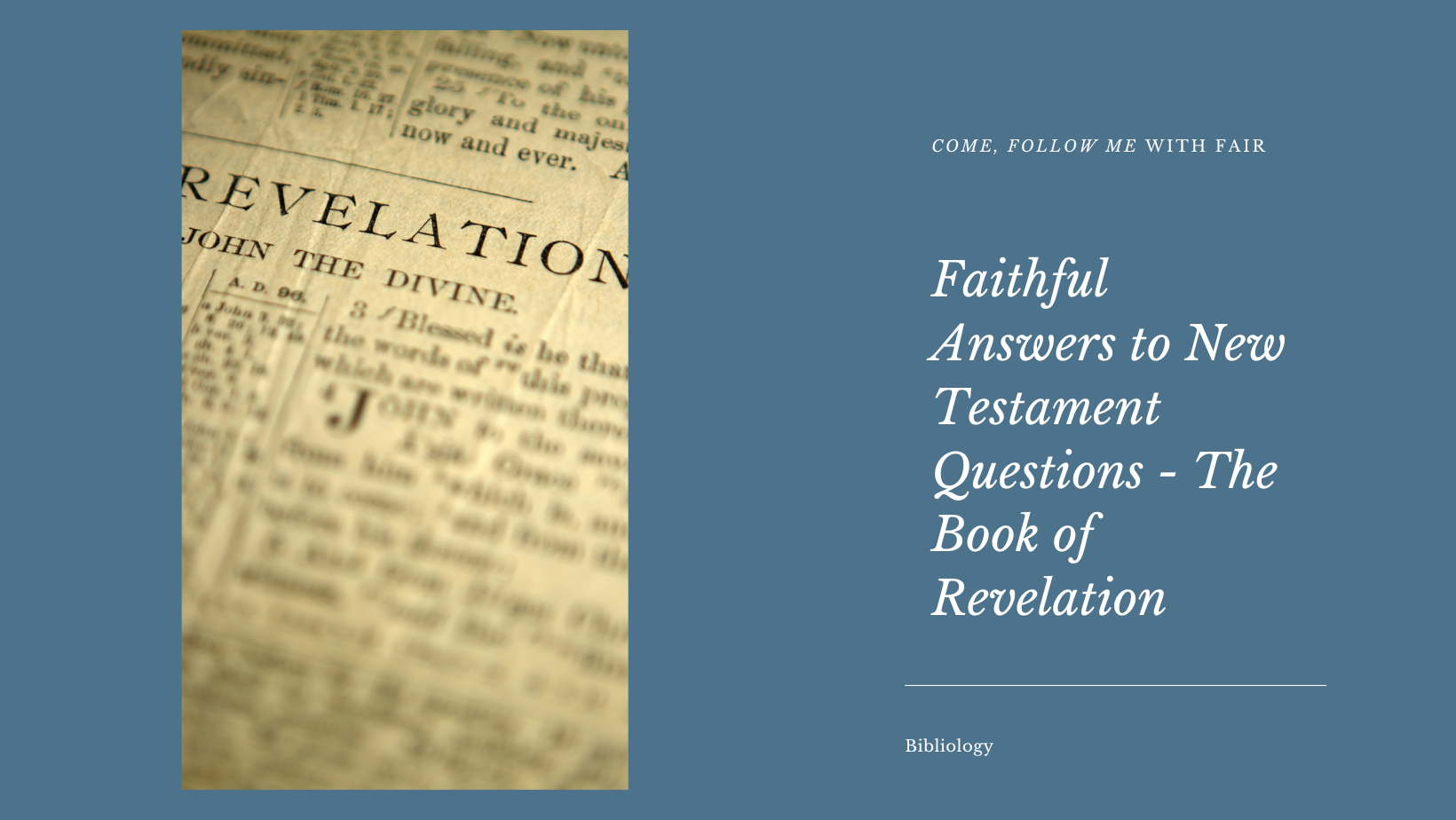 2023 1211 The Book of Revelation (Facebook Cover)