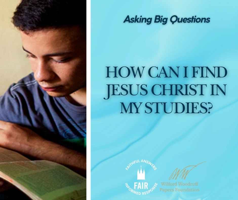 Find Jesus in my studies - Facebook Post