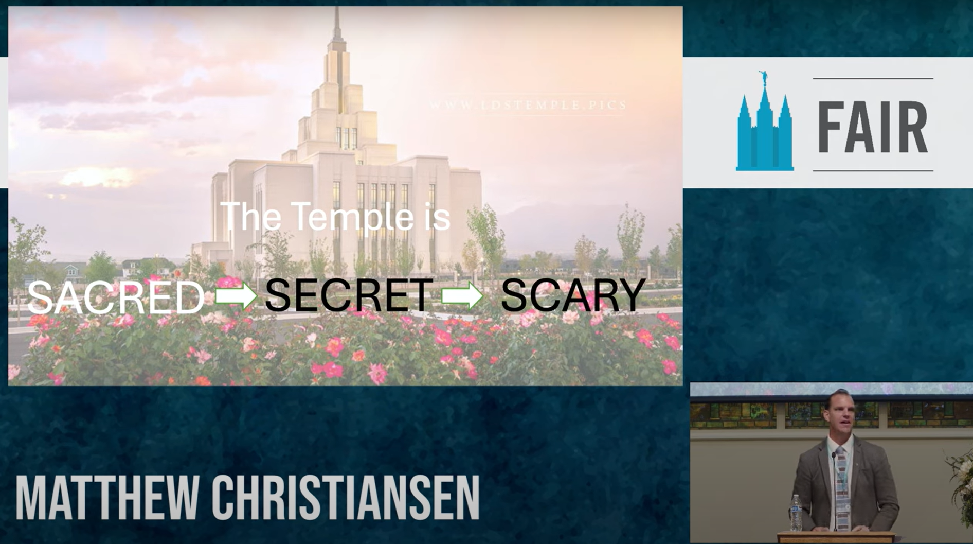Mormon Temple sacred secret scary, Matt Christiansen