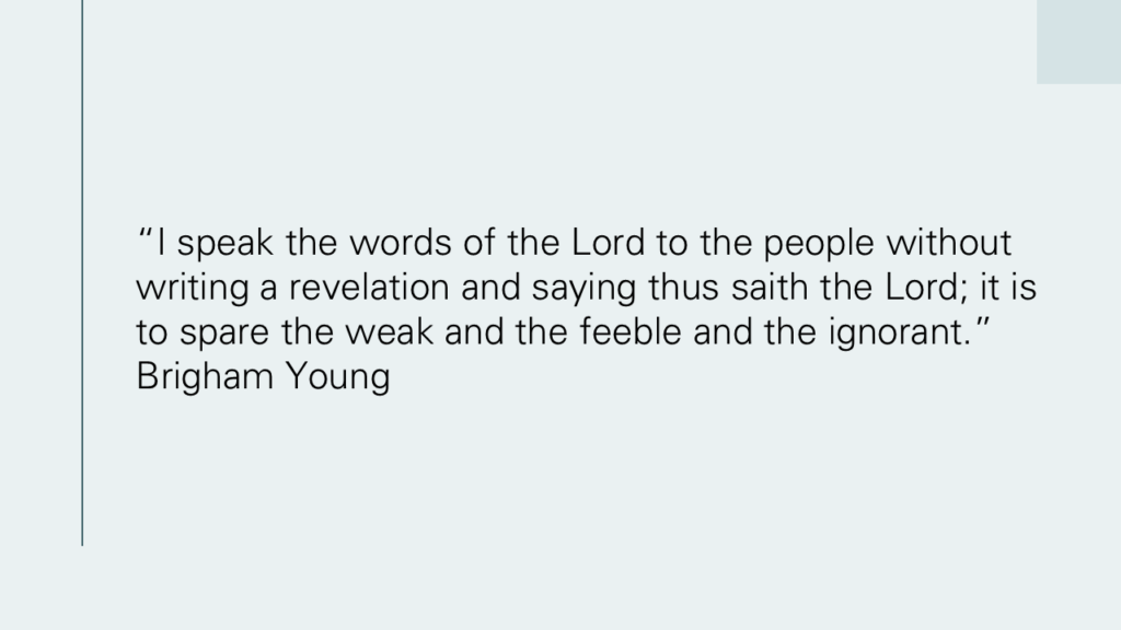 Brigham Young Mormon Leader