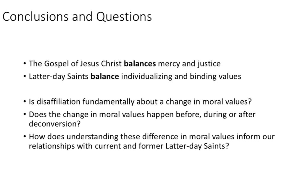 Presentation slides by Josh Coates on moral foundations and Latter-Day Saints