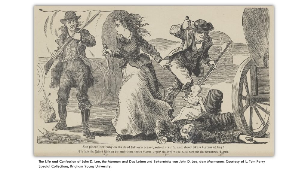 An illustration from a German novel about the massacre