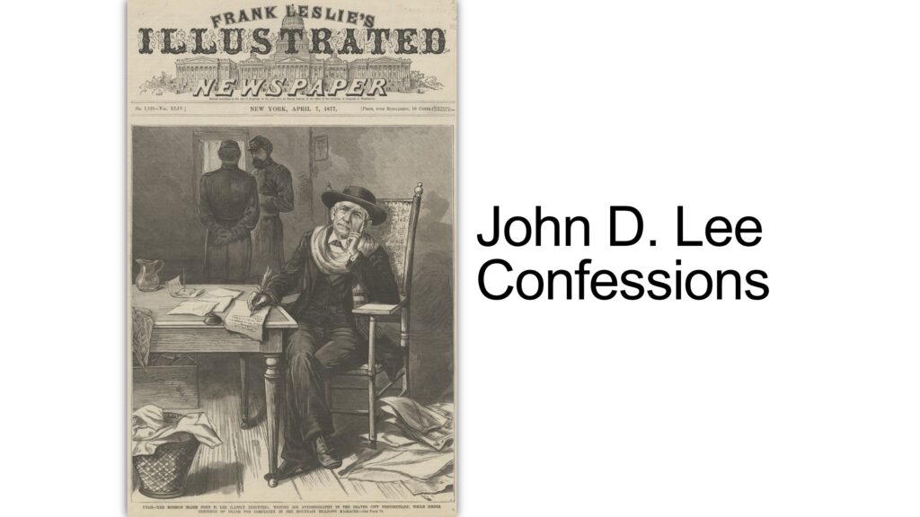 A Newspaper with a cover story on John D. Lee's confessions