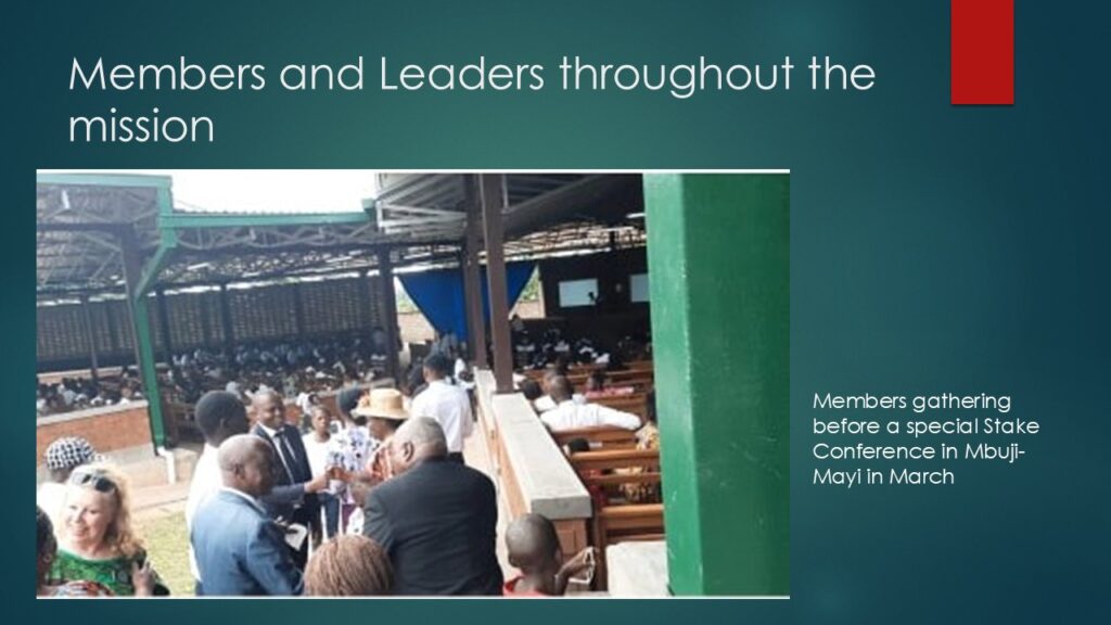 Latter-day Saints in the Democratic Republic of the Congo gathered for worship and gospel study.