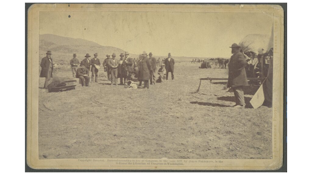 an image of John D. Lee's execution