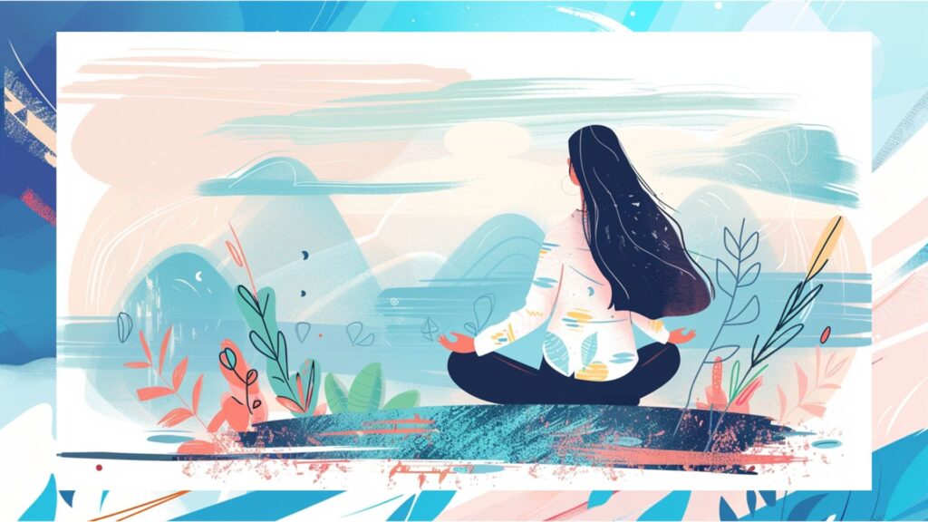 The Gospel Lens Christ the Center of your worldview: a woman meditating