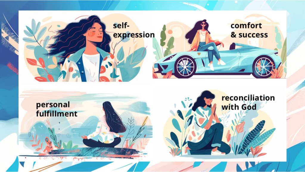 The Gospel Lens Christ the Center of your worldview: pictures representing the four different gospels