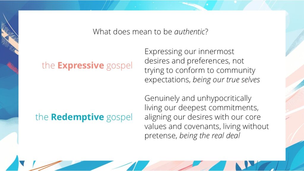 The Gospel Lens Christ the Center of your worldview: authenticity defined
