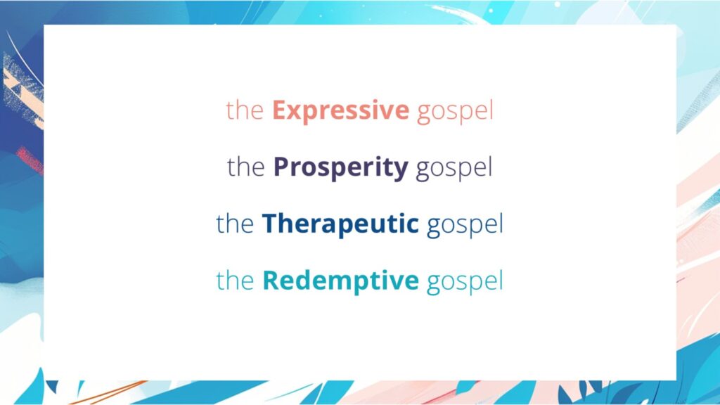 The Gospel Lens Christ the Center of your worldview: a list of different gospels