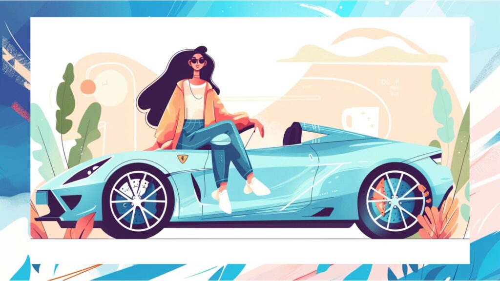 The Gospel Lens Christ the Center of your worldview: a woman on a nice car