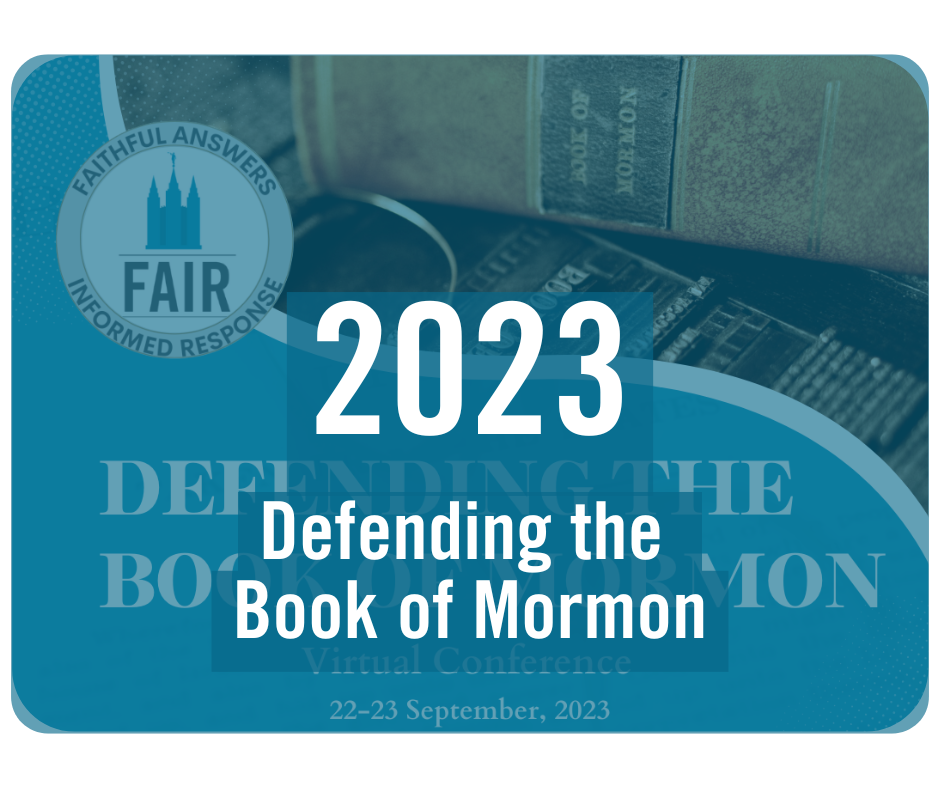 Defending the Book of Mormon Virtual Conference