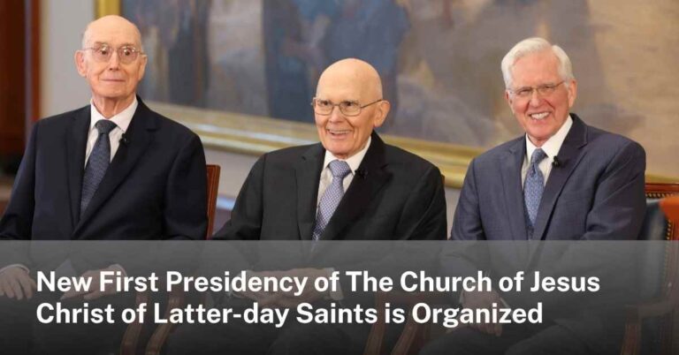 New first presidency wide