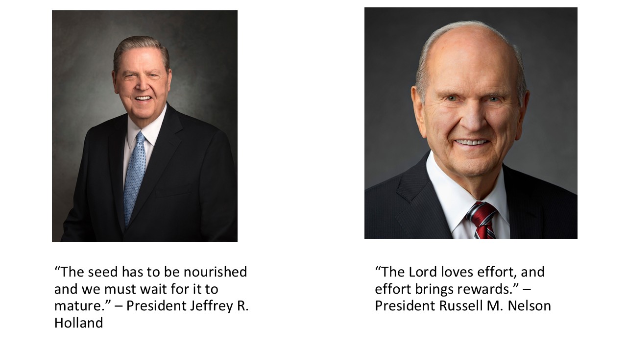 Portraits of Elder Holland and President Nelson
