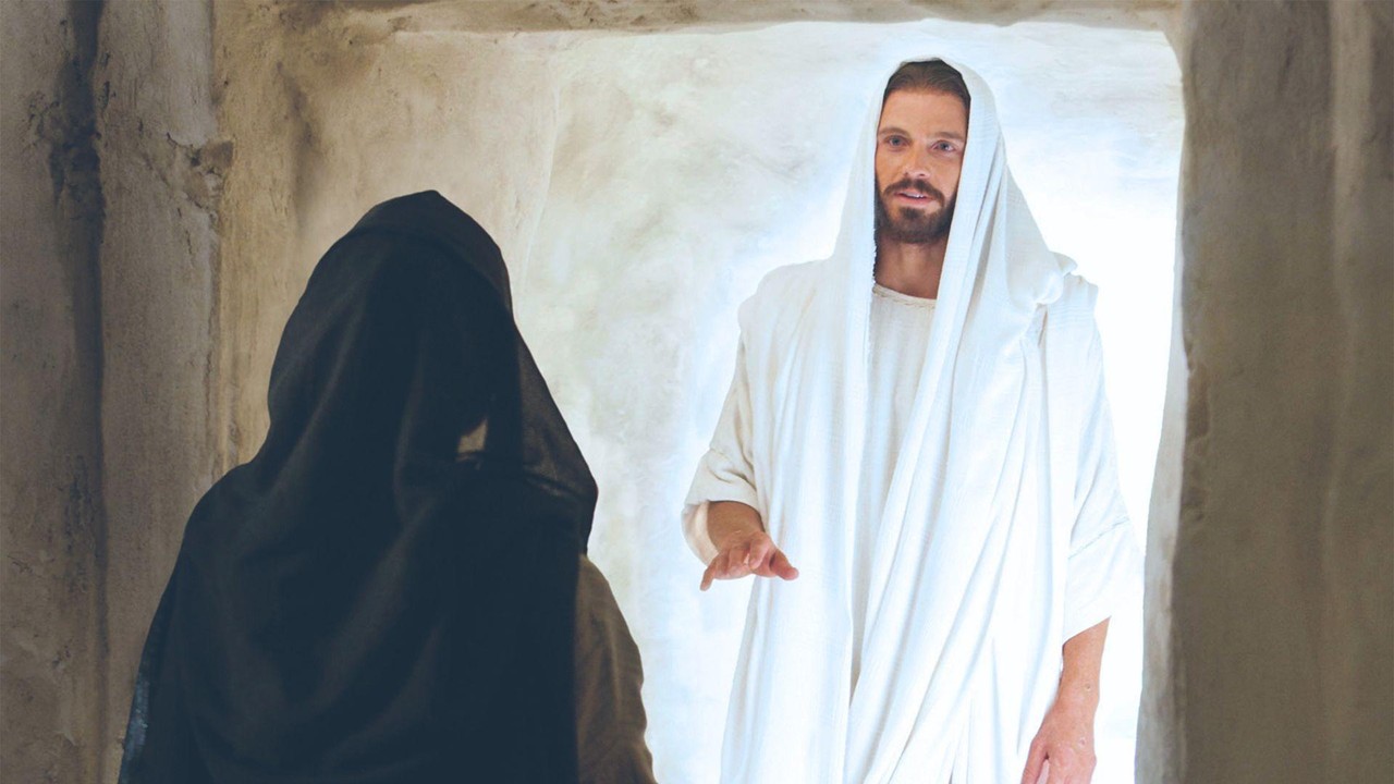 The risen Lord talking to Mary at the Tomb