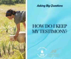 How do I keep my testimony - Facebook Post
