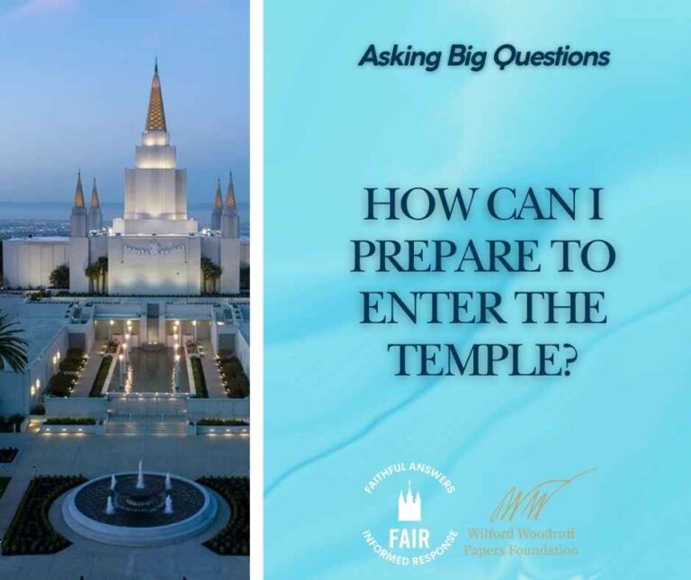 Prepare for Temple - Facebook Post