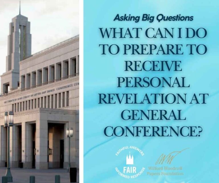 Revelation at Conference - Facebook Post