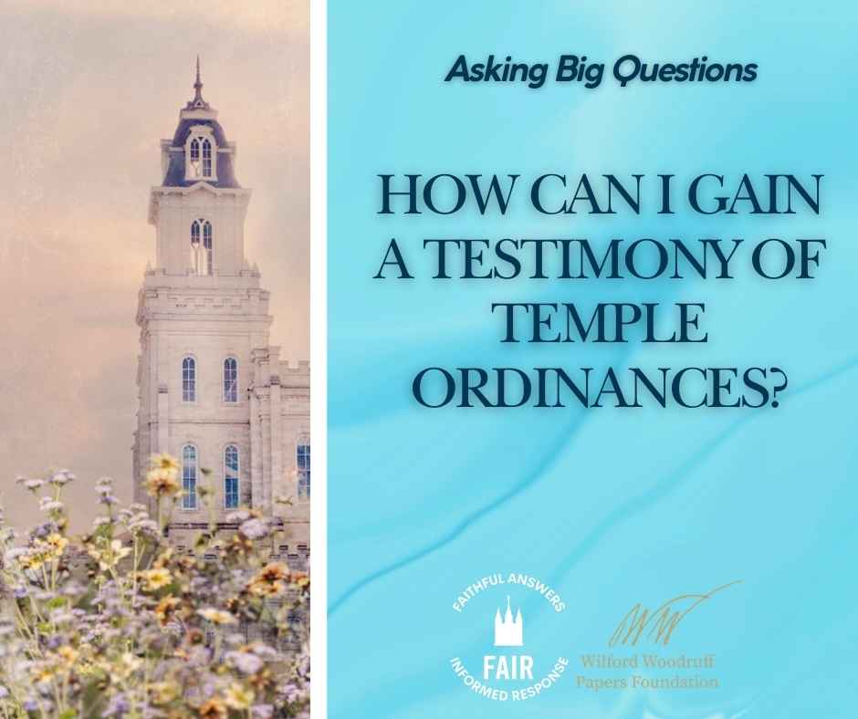 Temple Ordinances - Facebook Post