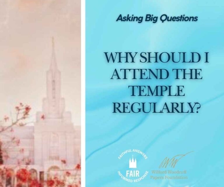Why Should I Attend the Temple Regularly - Facebook Post