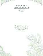 General Conference Notes - leaves