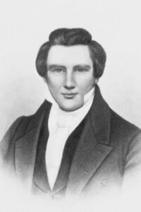 Joseph Smith engraving by Frederick Hawkins Piercy