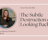 the subtle distraction of looking back